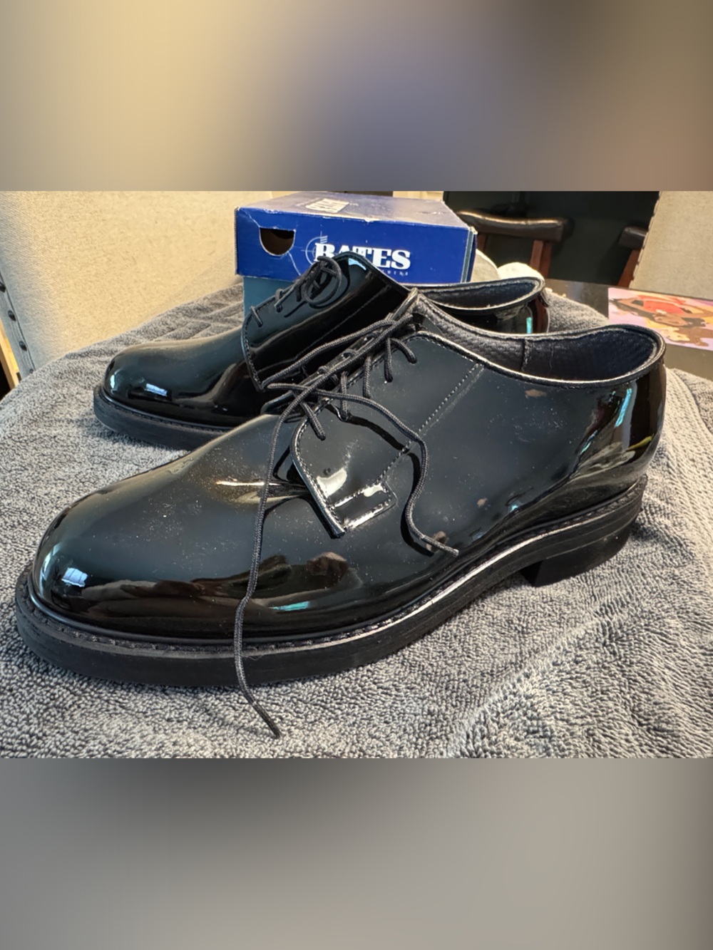 Bates High Gloss Duty Oxford Shoes